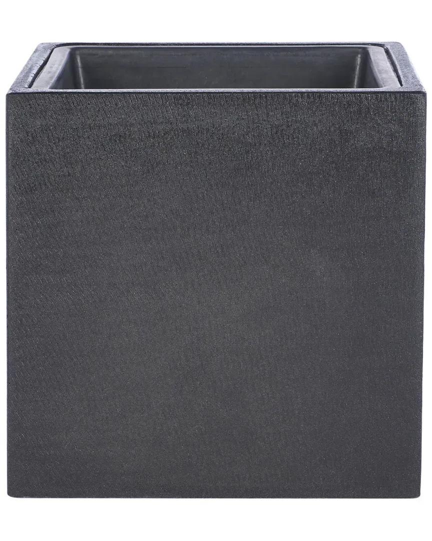 Larlen Cube Planter - Black, Concrete image