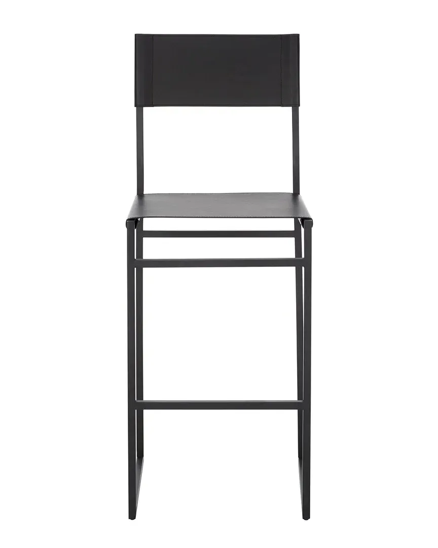 Layne Barstool - Black, Leather image
