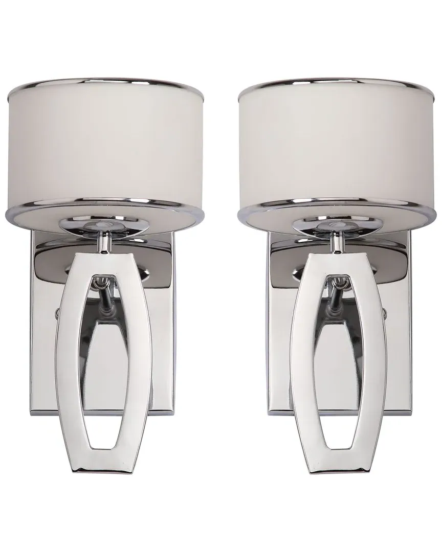 Lenora 2-Light Drum Sconce - Chrome image