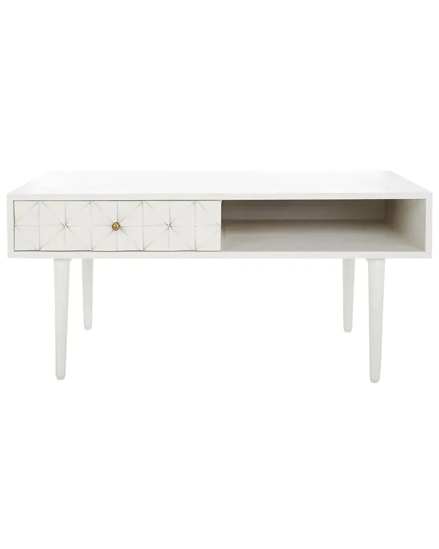 Lexington Coffee Table with Storage - White, Wood