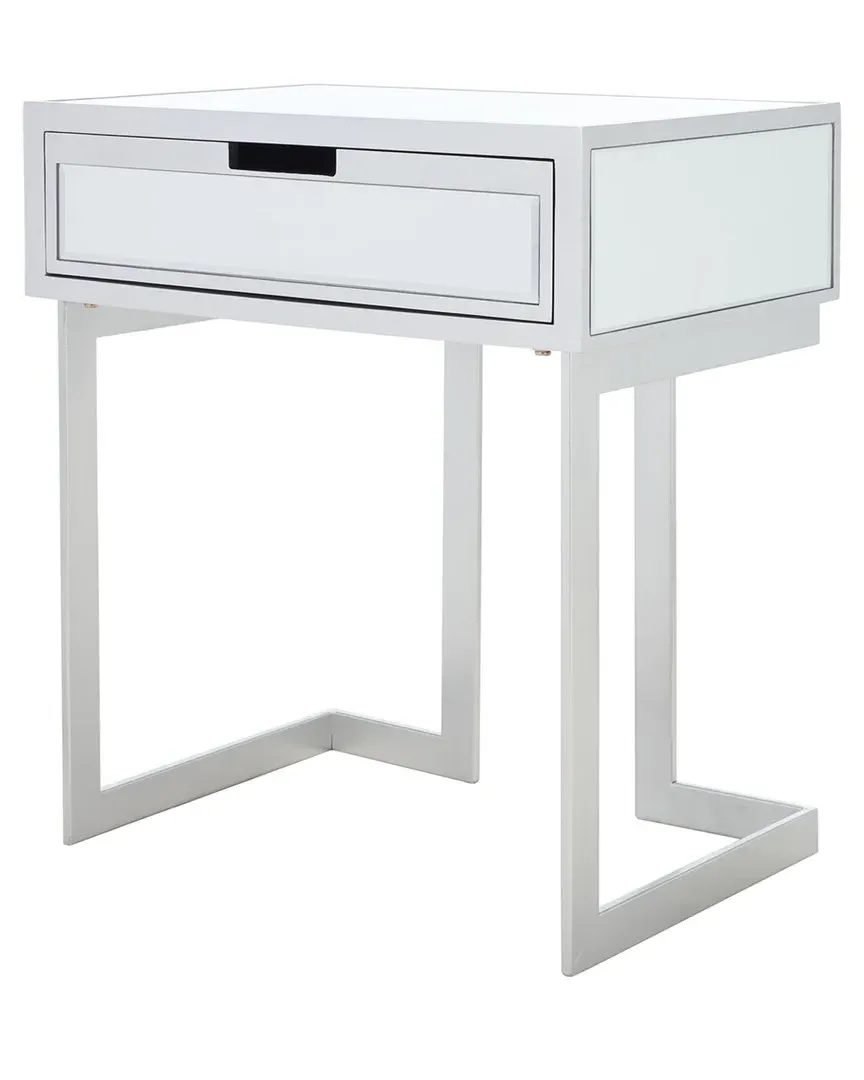 Lilo 1 Drawer Mirror Accent Table - Silver