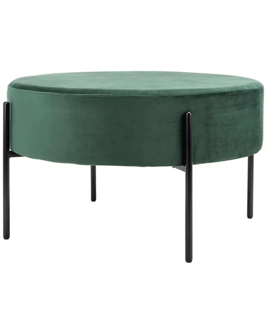 Lisbon Round Cocktail Ottoman - Malachite Green image