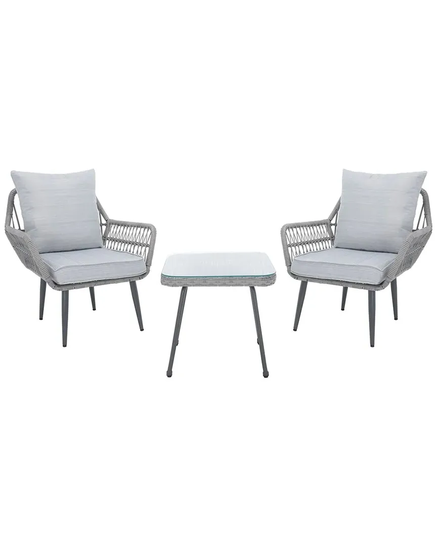 Londyn 3-Piece Outdoor Lounge Set - Grey, Steel