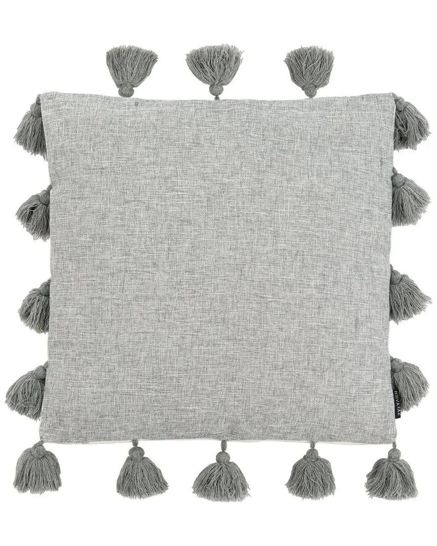 Lonelli Decorative Pillow with Tassel Fringe - Grey image