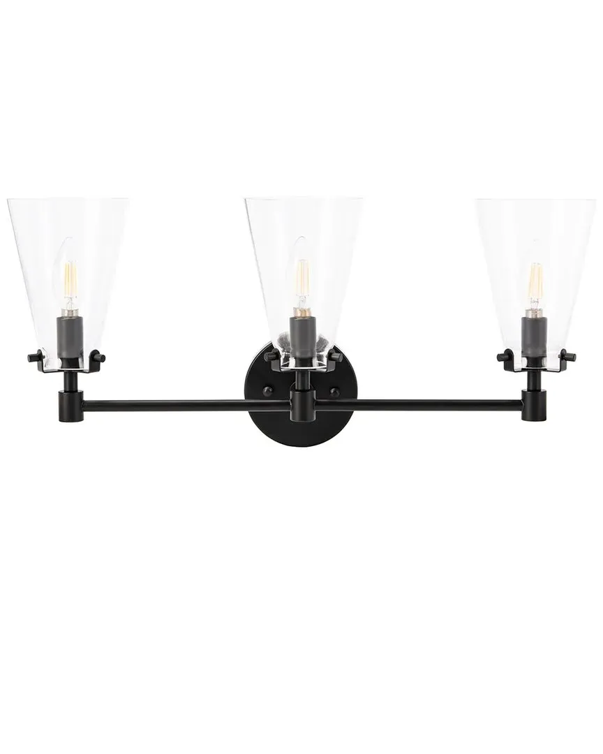 Lonsen Vanity Sconce - Matte Black, Glass image