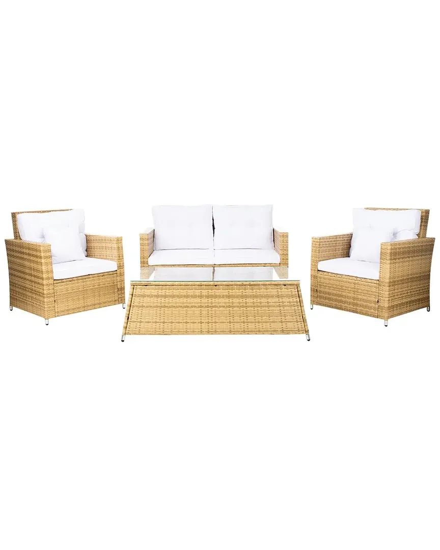 Lorma 4-Piece Outdoor Living Set - Natural, Wicker