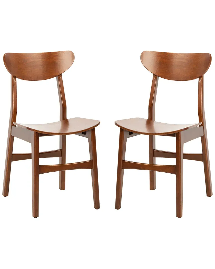 Lucca Dining Chair Set of 2 - Cherry Wood