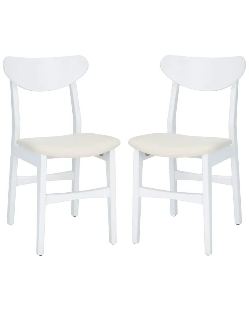 Lucca Dining Chair Set of 2 - White