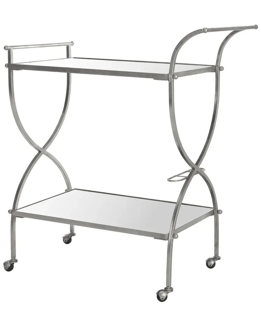 Lucretius Bar Cart - Silver, Iron image