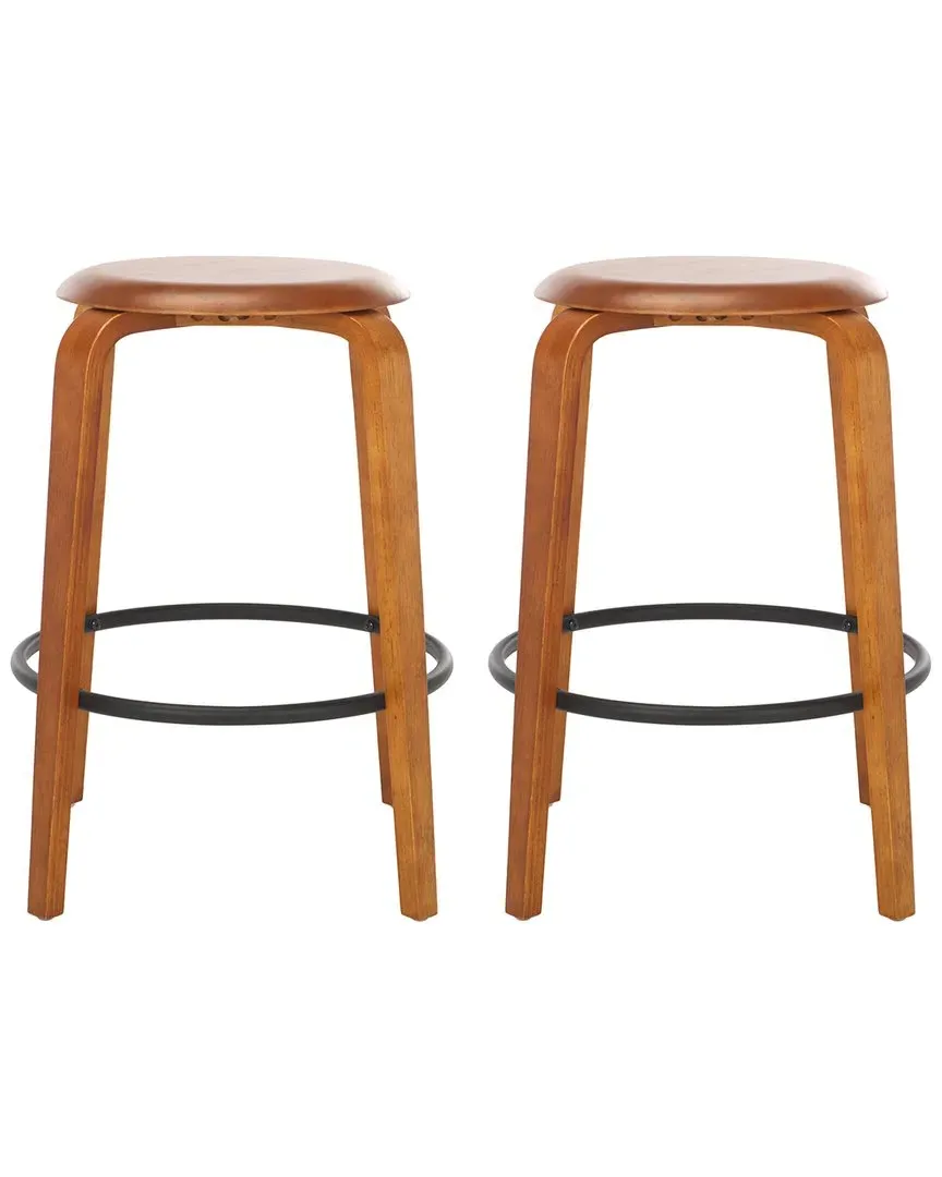 Luella Set of 2 Counter Stools - Walnut
