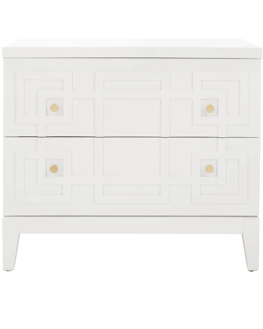 Luiza 2-Drawer Nightstand - White