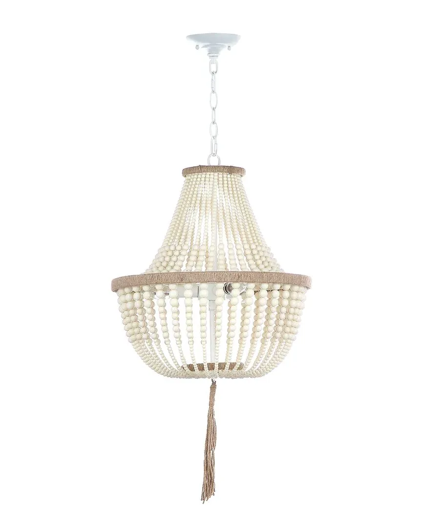 Lush Kristi 3-Light Beaded Pendant - Cream, Acrylic image