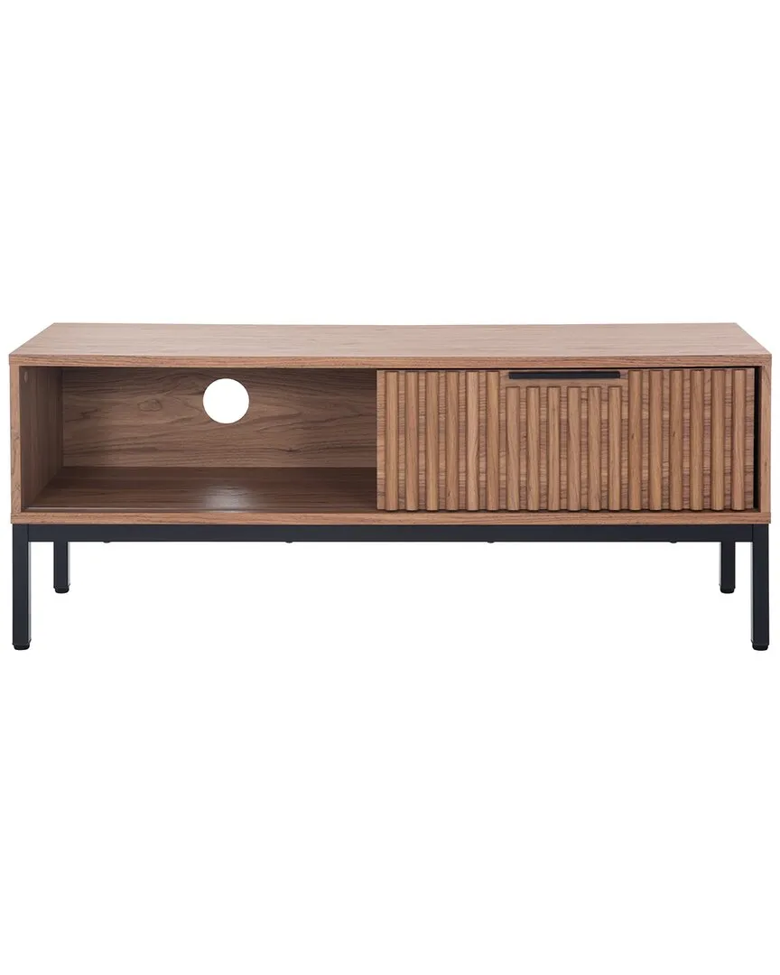 Lylia 1-Door Media Stand - Brown, Oak image