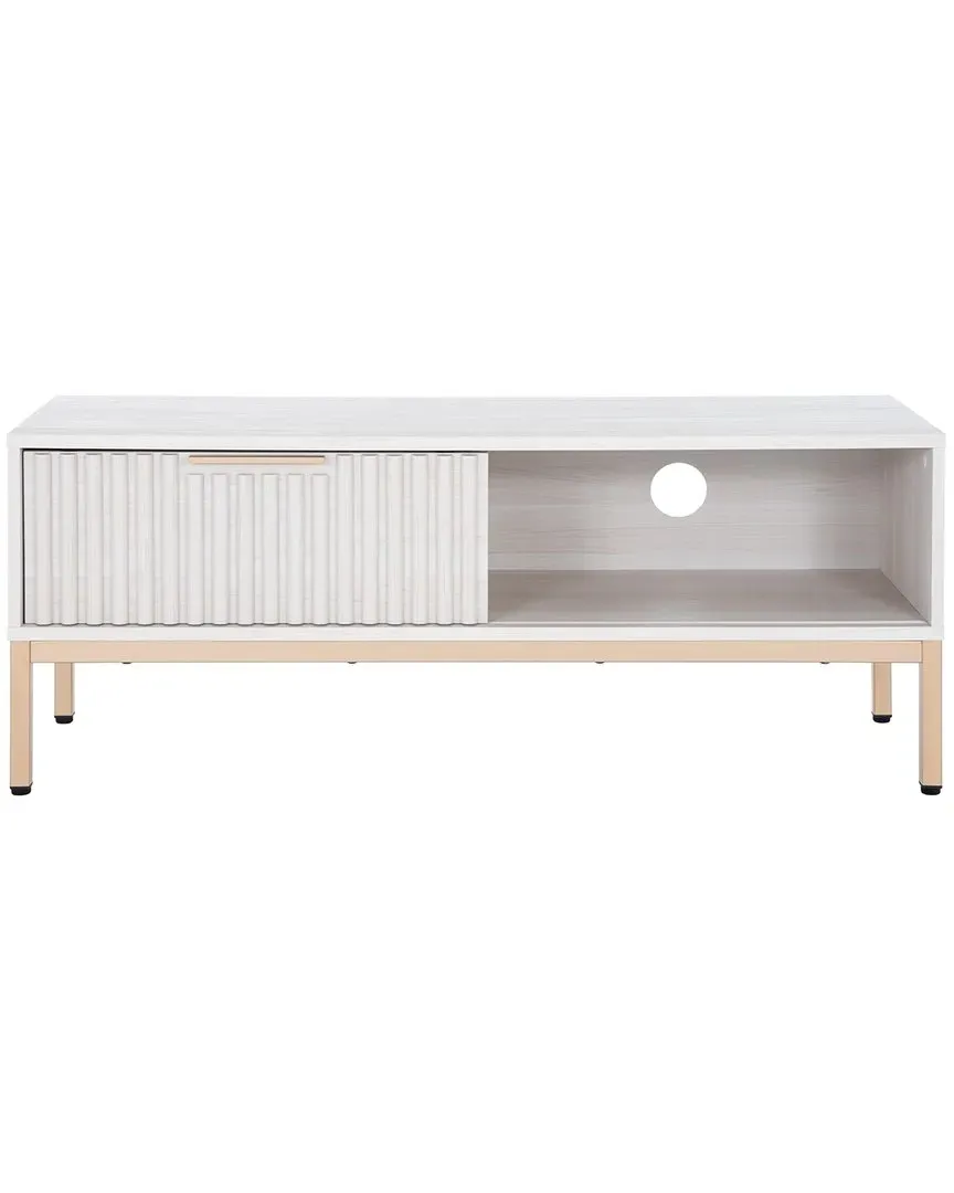 Lylia 1-Door Media Stand - White