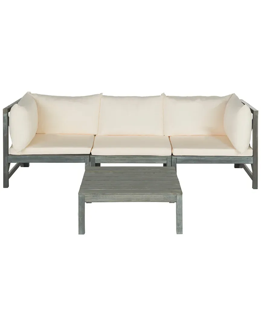Lynwood Modular Outdoor Sectional - Ash Grey, Acacia