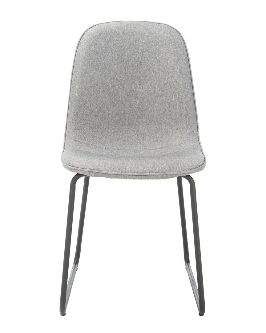 Makalu Set of 2 Dining Chairs - Grey, Polyester