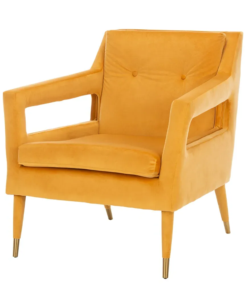 Mara Tufted Accent Chair - Marigold, Velvet image