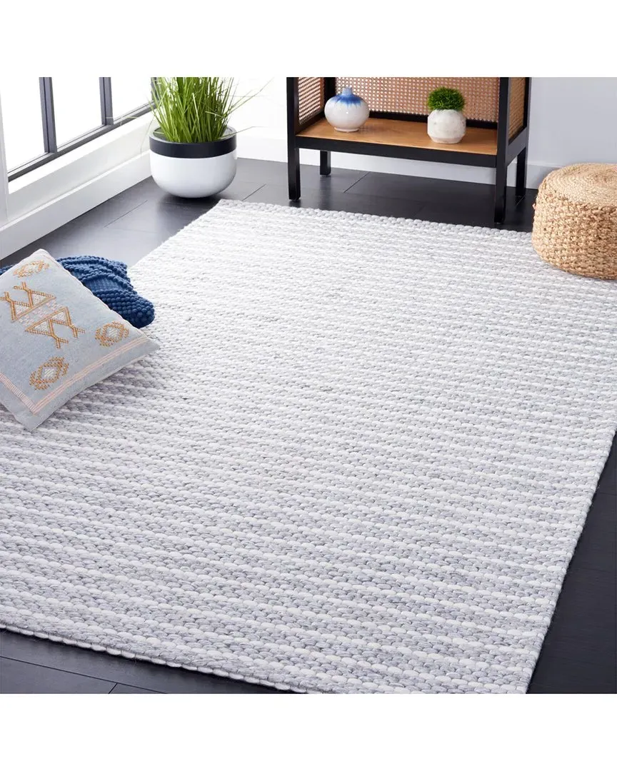 Marbella Hand Loomed Jute & Cotton-Blend Rug - Grey image