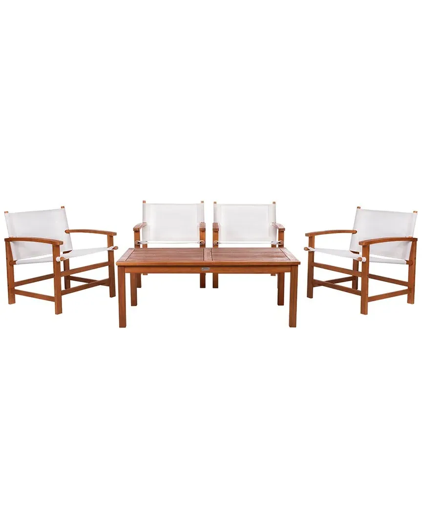 Mardin Outdoor Dining Set - Beige, Eucalyptus image