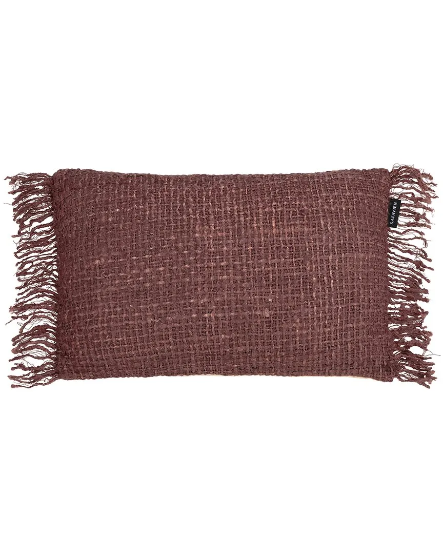 Mare 12x20 Lumbar Pillow - Brick Red, Cotton