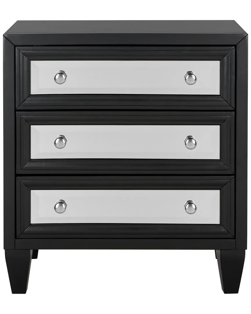 Marlon 3 Drawer Chest - Black, Wood