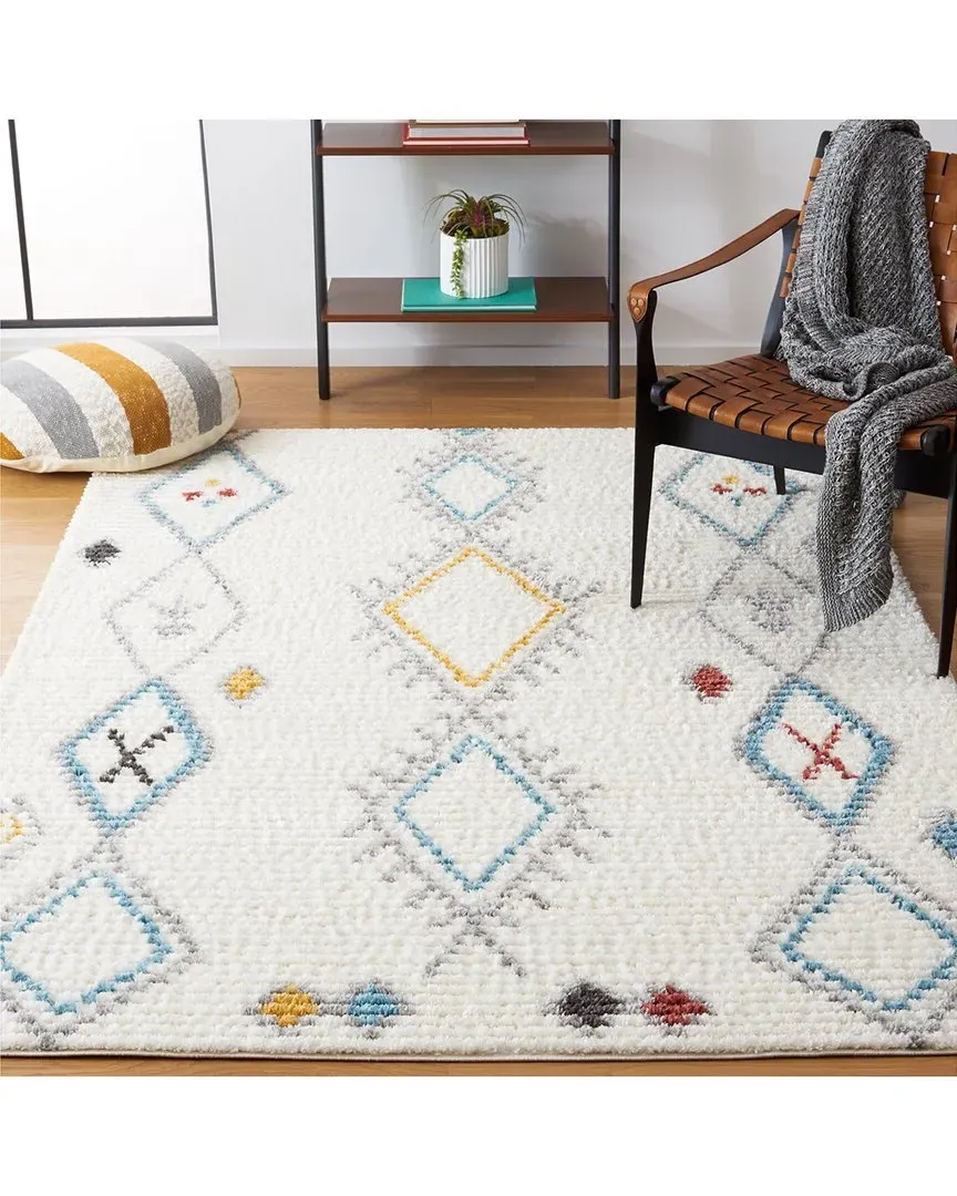 Marrakesh Power Loomed Rug - Ivory, Polyester