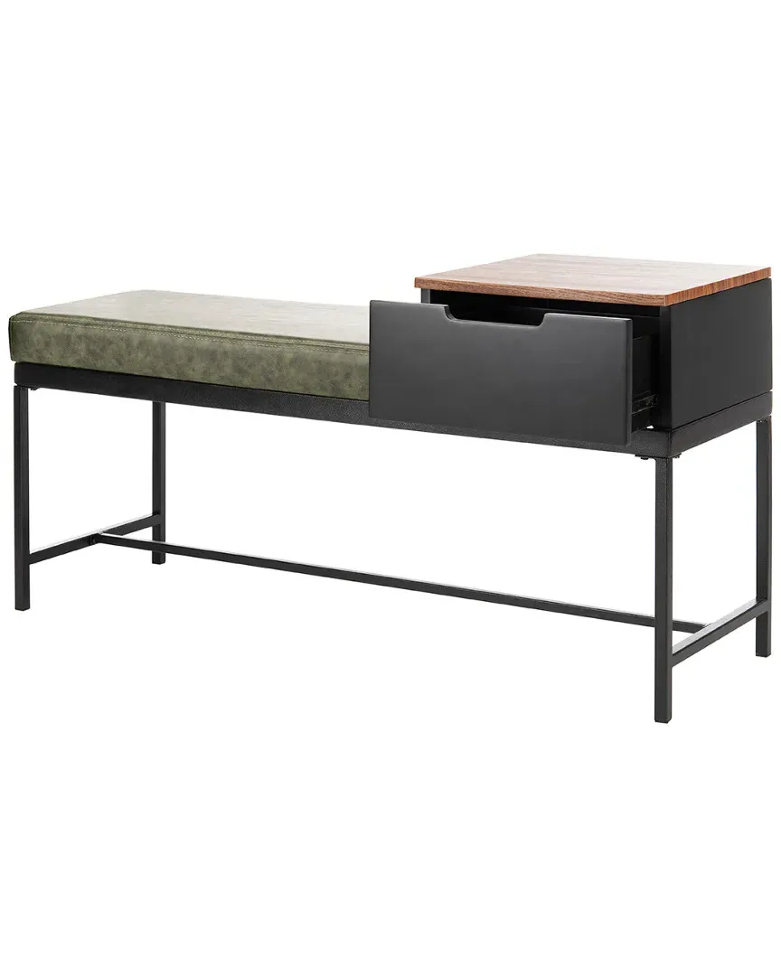 Maruka Bench with Storage - Grey Wash image