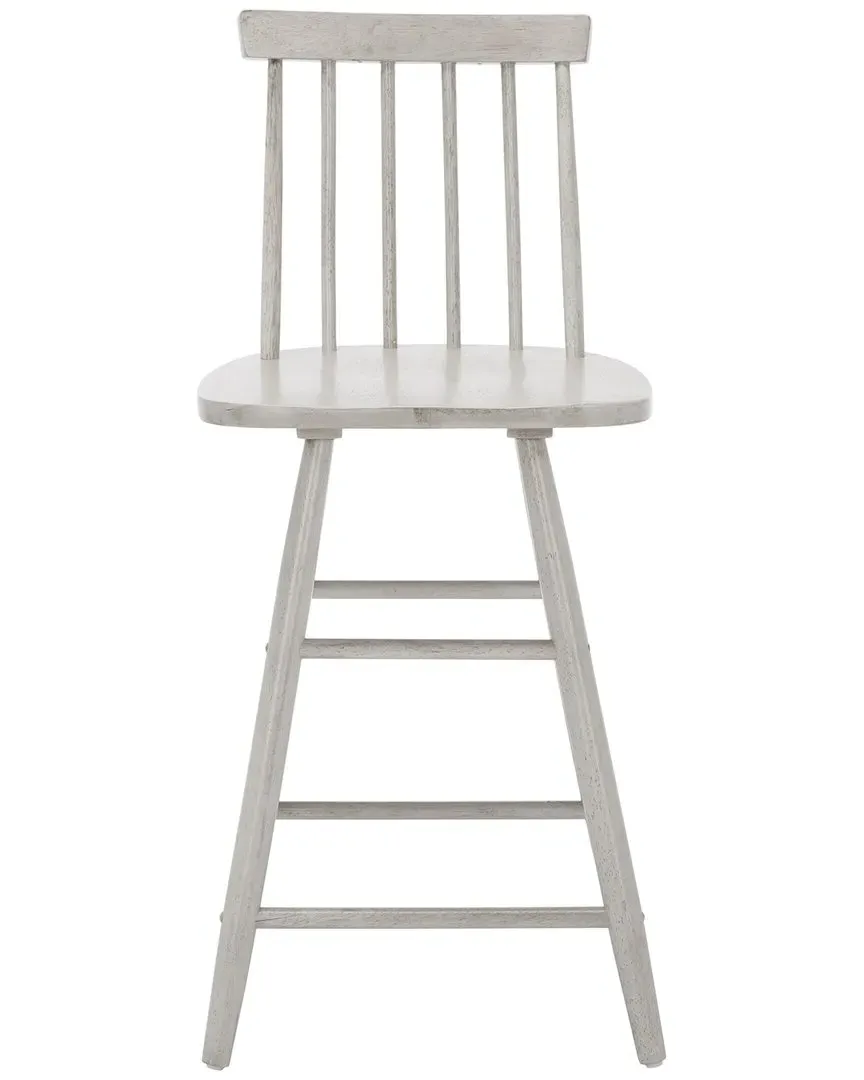 May Counter Stool - Grey, Rubberwood