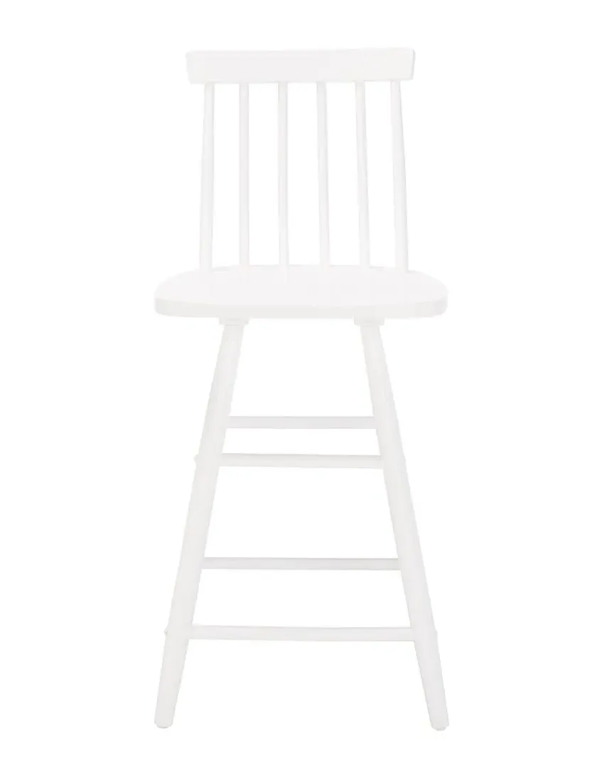 May Counter Stool - White, Rubberwood