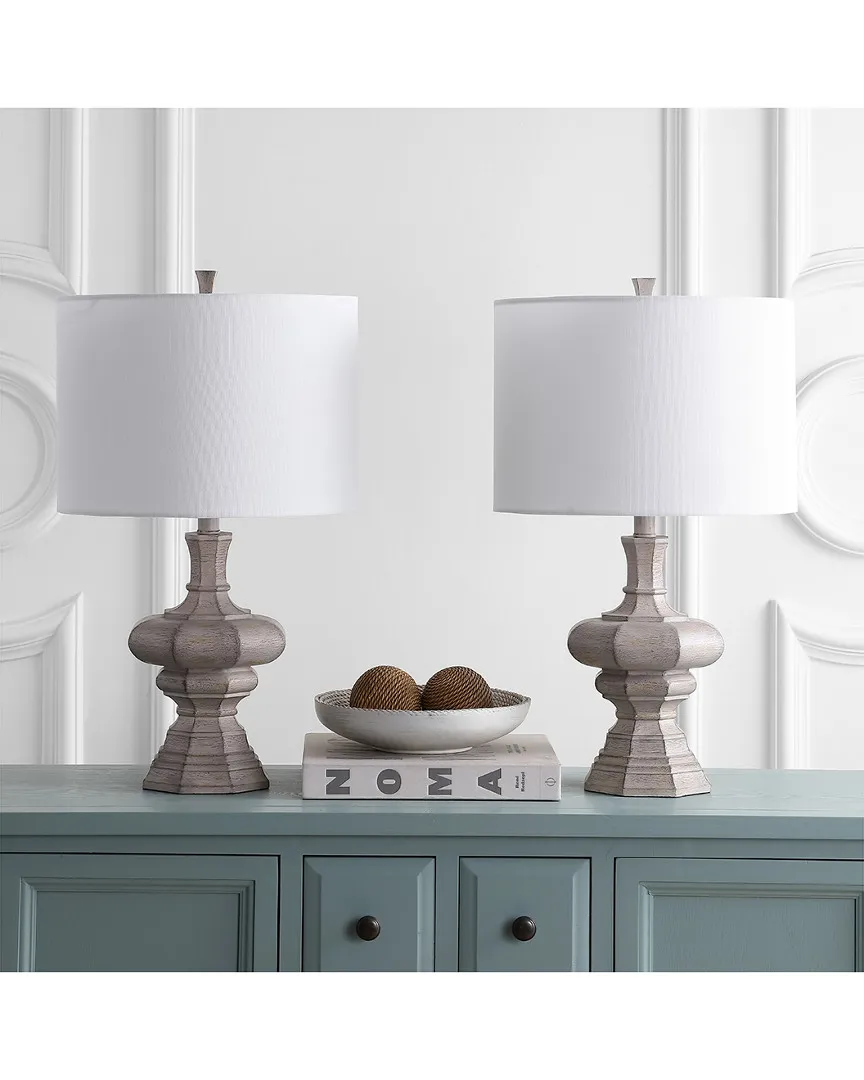 Melville Set of 2 Table Lamps - White