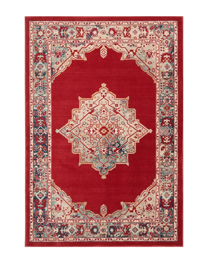 Merlot Power Loomed Rug - Red