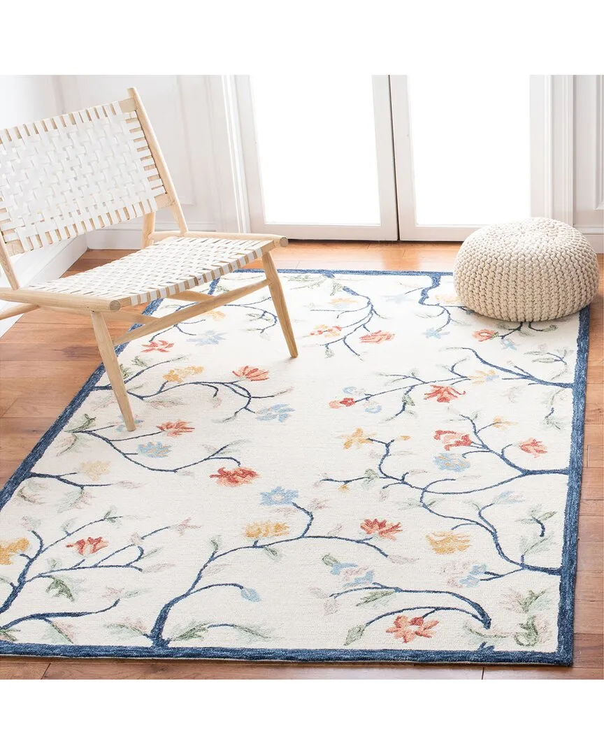 Metro Hand-Tufted Rug - White, Wool