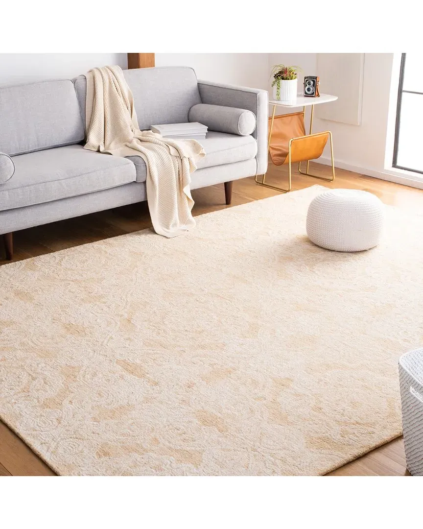 Metro Indian Wool & Cotton Rug - Gold