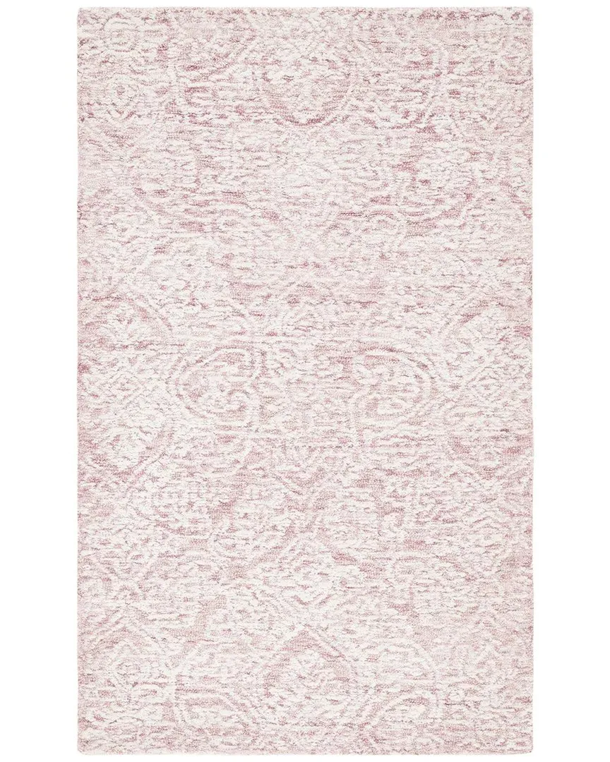 Metro Indian Wool & Cotton Rug - Pink