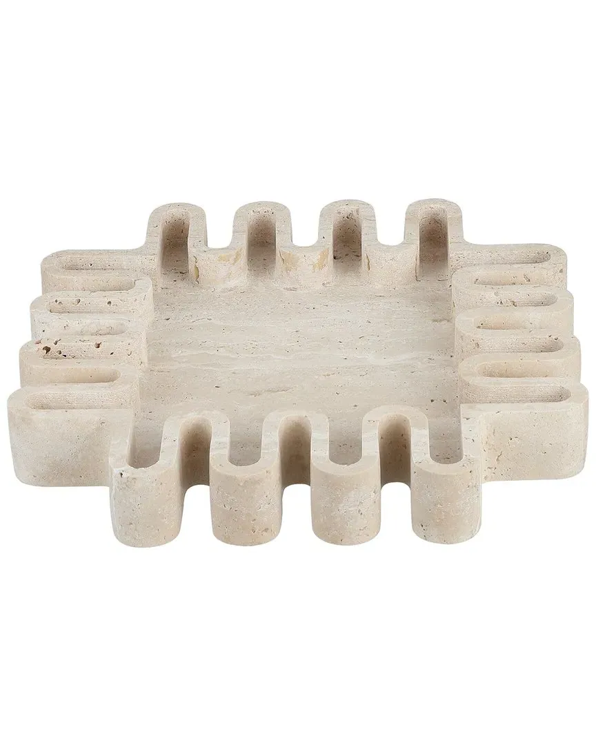 Mia Large Tray - Tan, Travertine image