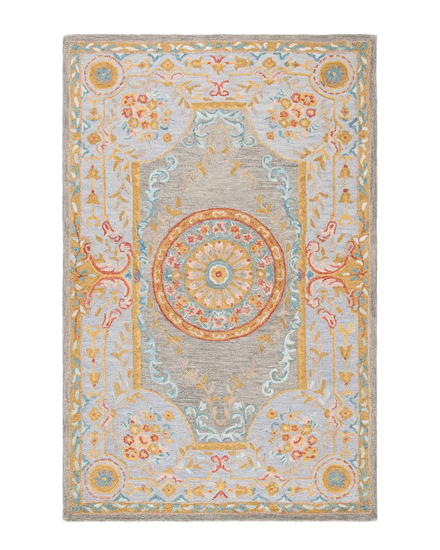 Micro-Loop Hand-Tufted Rug - Green, Wool