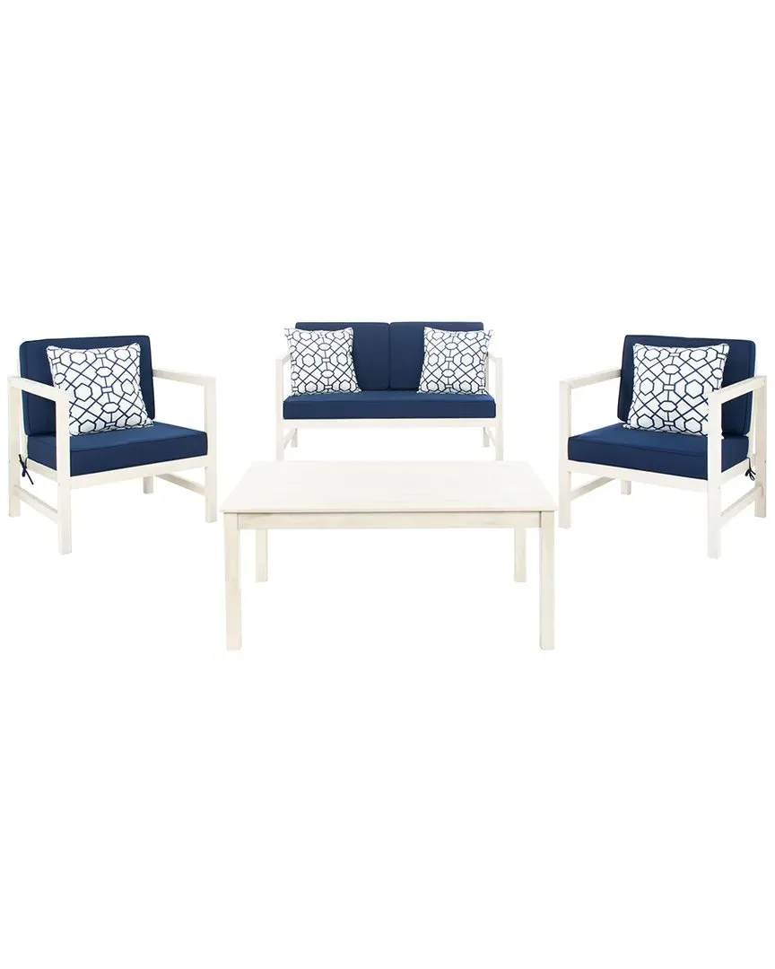 Montez 4-Piece Outdoor Set - White, Wood