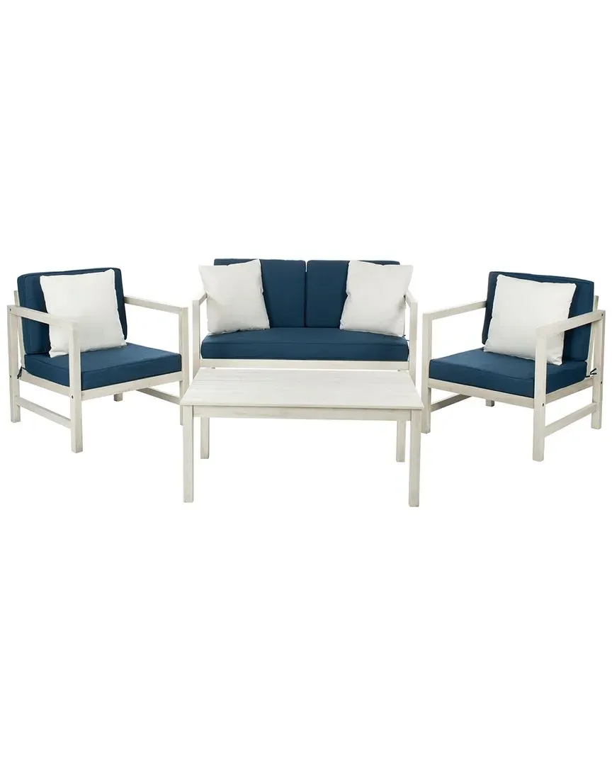 Montez 4-Piece Outdoor Set - White, Wood