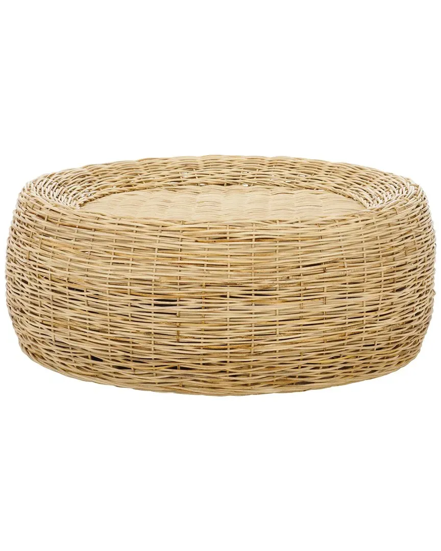 Mordekai Round Coffee Table - Natural, Rattan