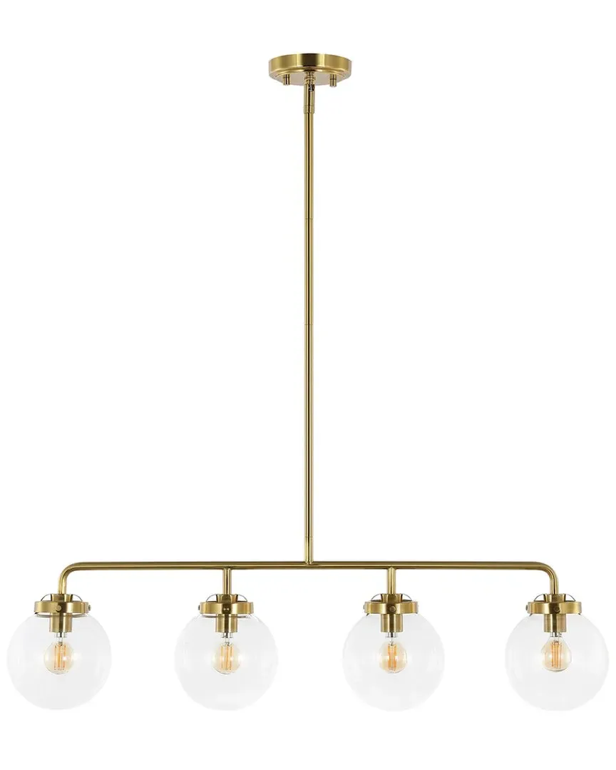 Morella 4-Light Pendant - Clear, Brass