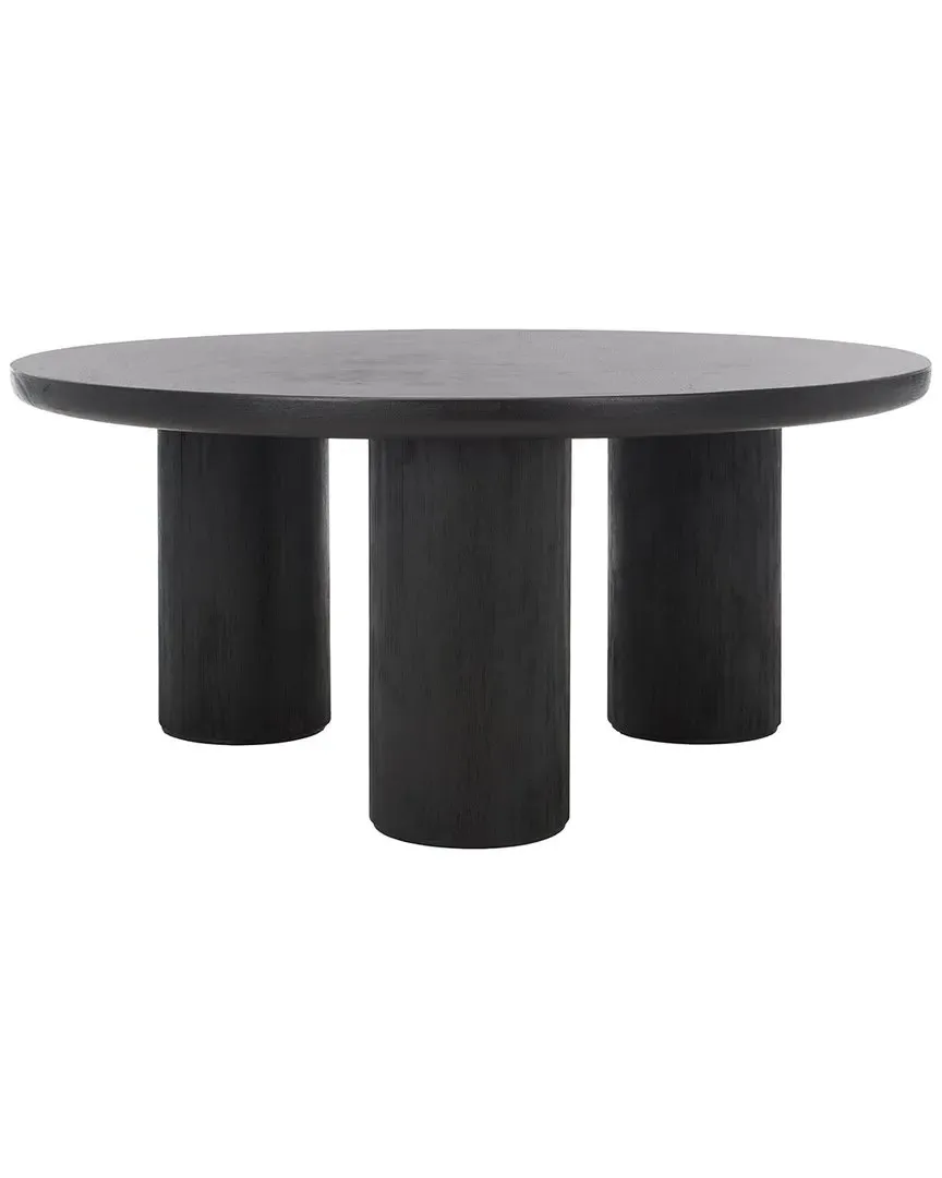 Mork 3-Leg Round Coffee Table - Black