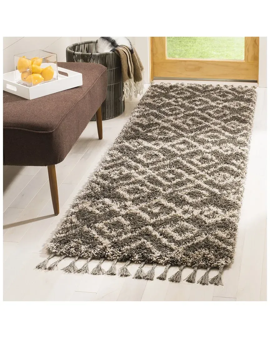Moroccan Shag Rug - Grey, Polypropylene image