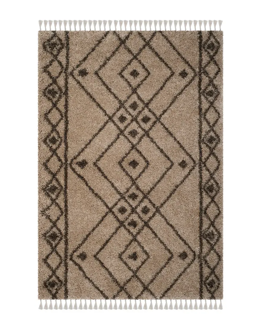 Moroccan Shag Rug - Mushroom, Polypropylene