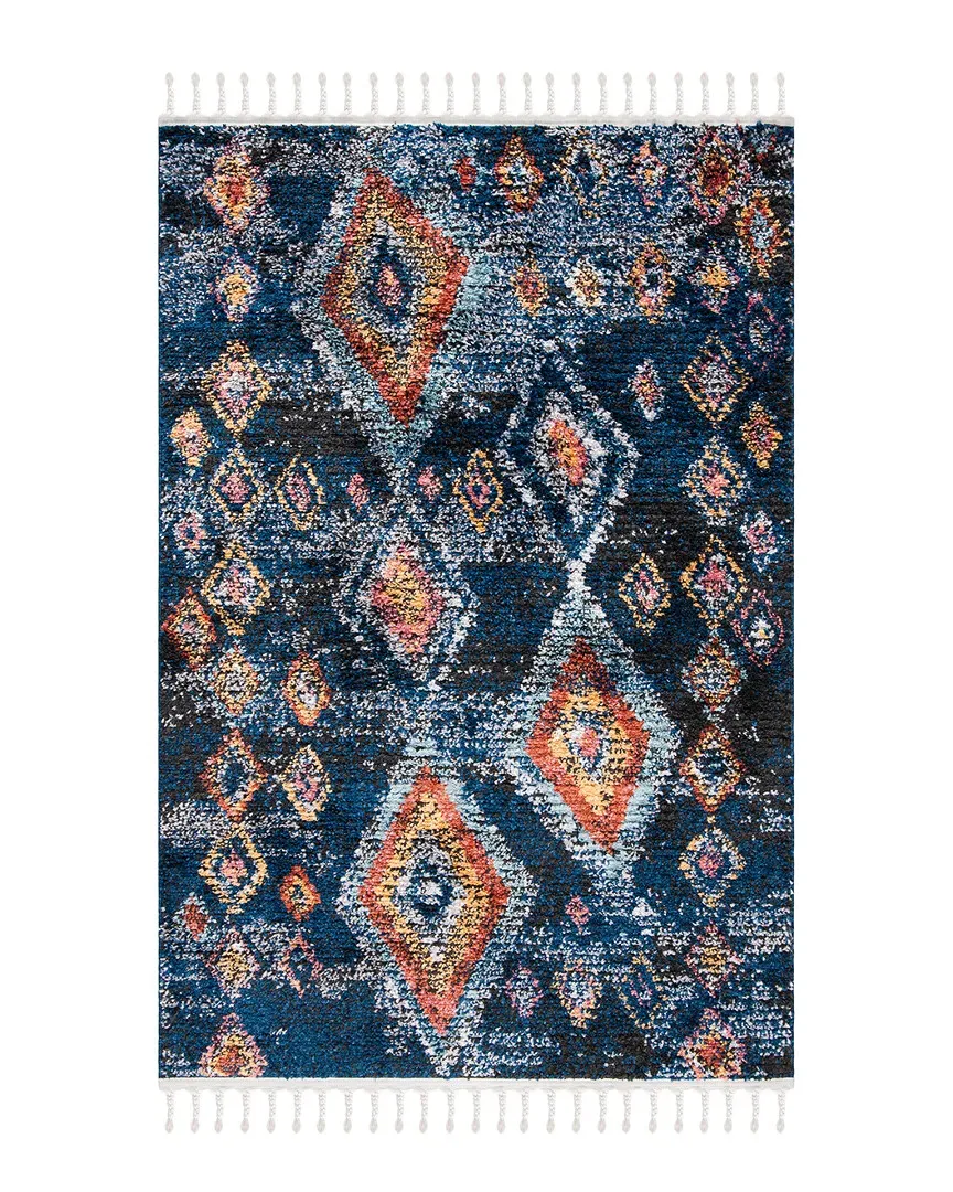 Morocco Rug - Navy, Polyester