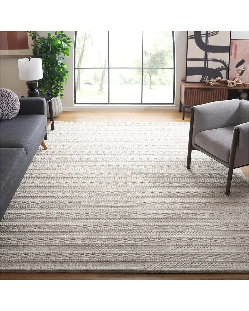 Natura Hand Loomed Rug - Ivory, Wool