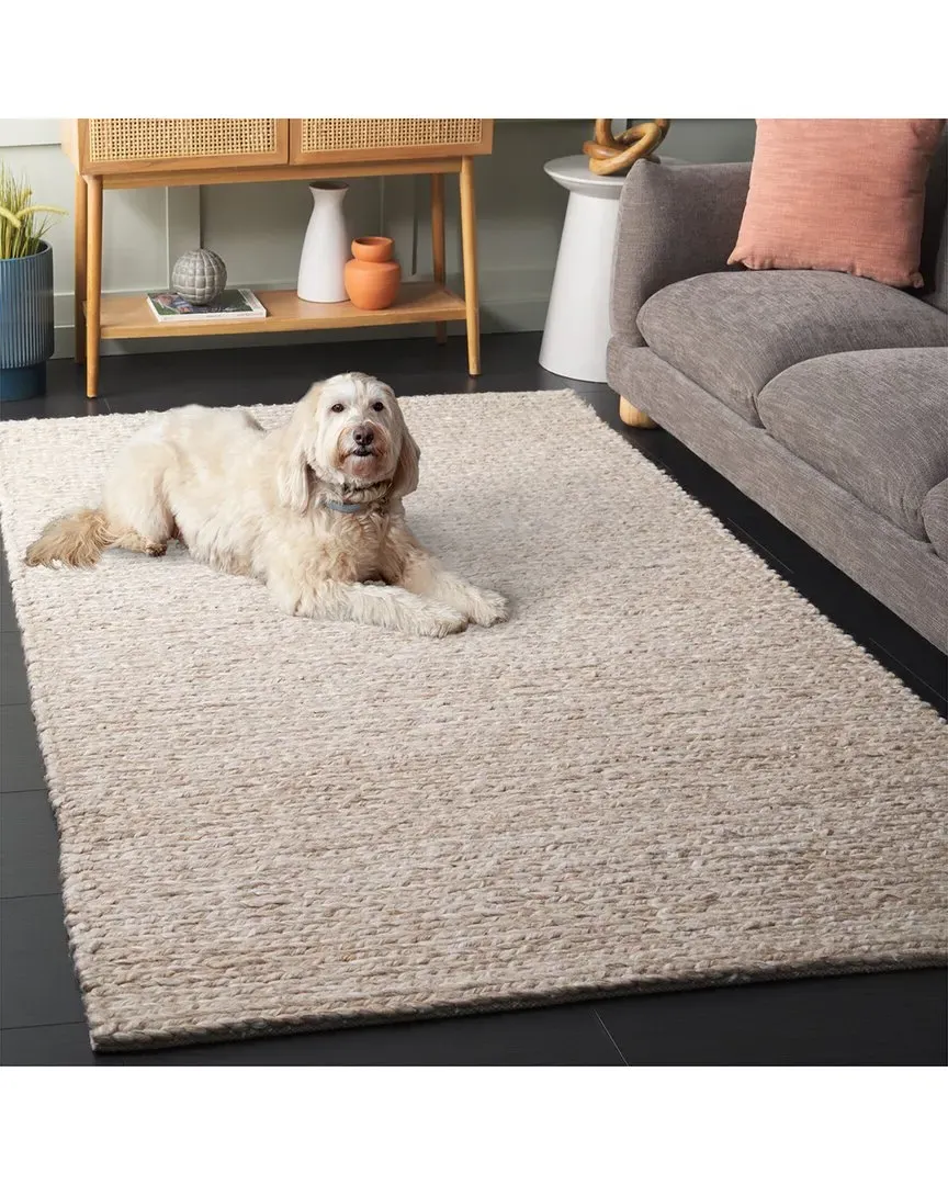 Natura Hand Woven Rug - Beige, Wool