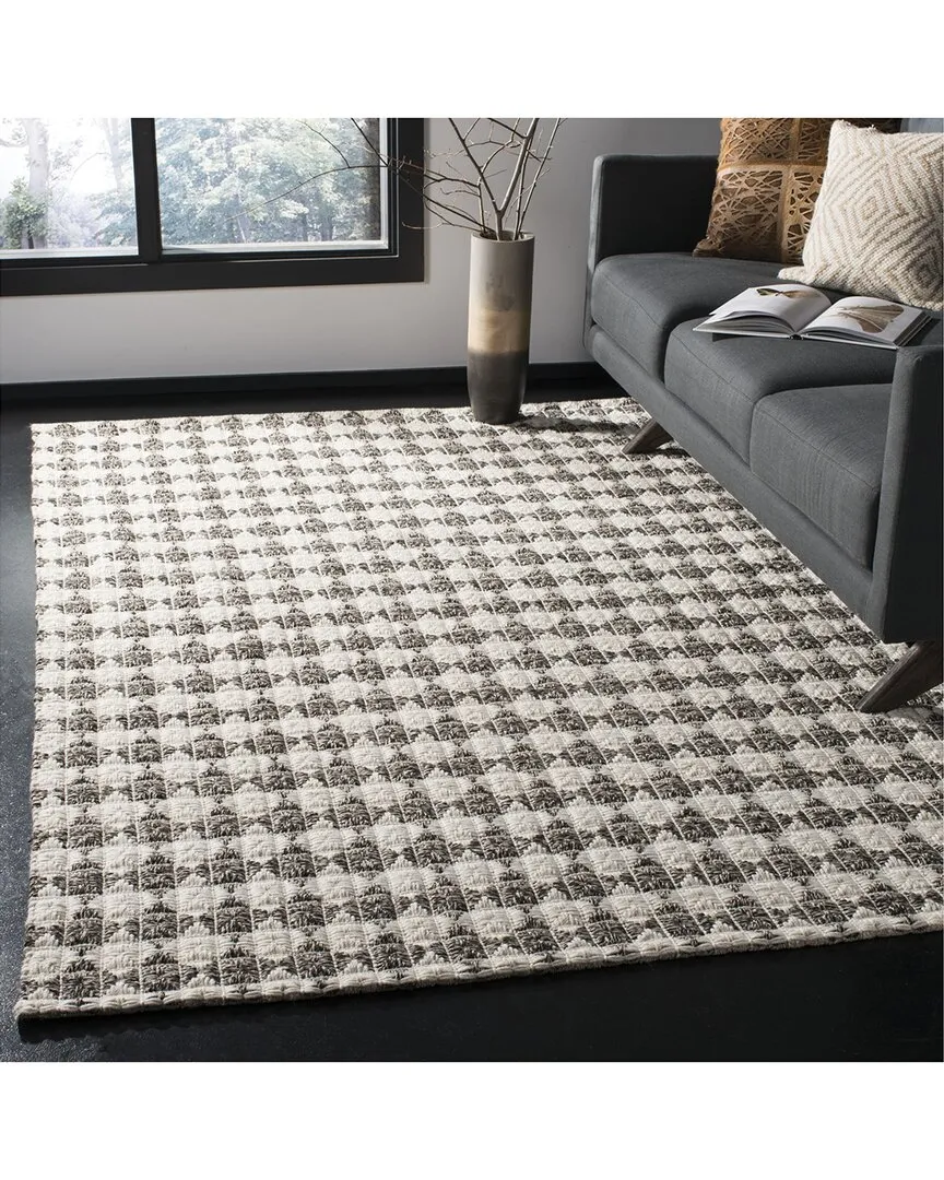 Natura Hand Woven Rug - Black, Polyester Blend