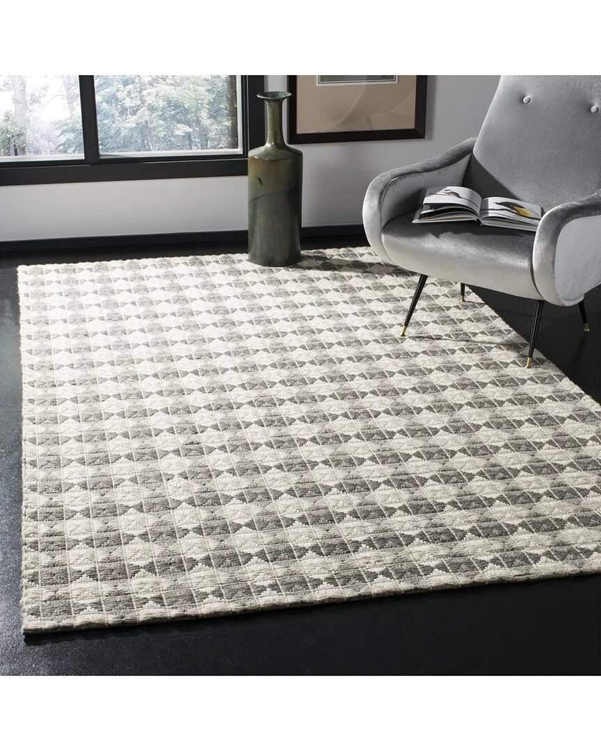 Natura Hand Woven Rug - Grey, Polyester Blend