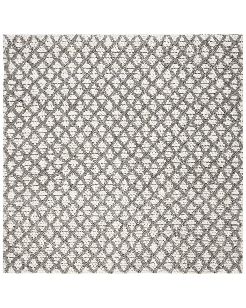 Natura Hand Woven Rug - Grey, Polyester Blend