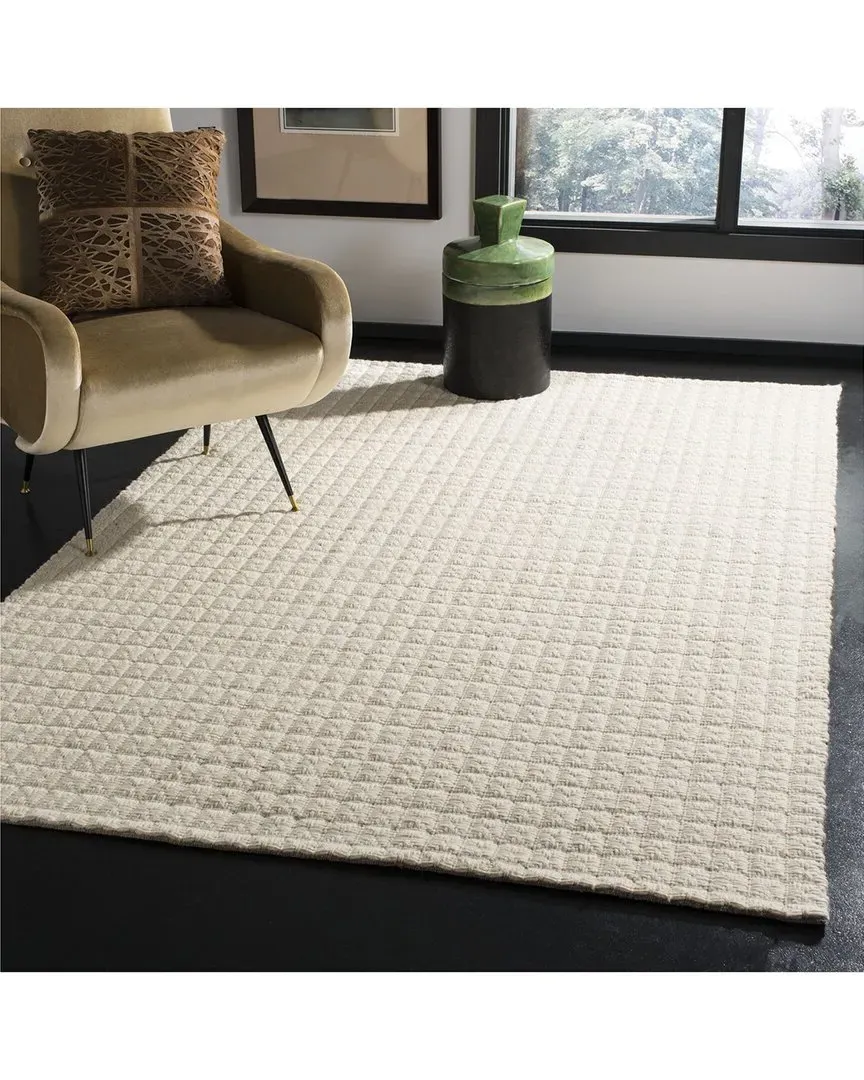 Natura Hand Woven Rug - Ivory, Polyester Blend